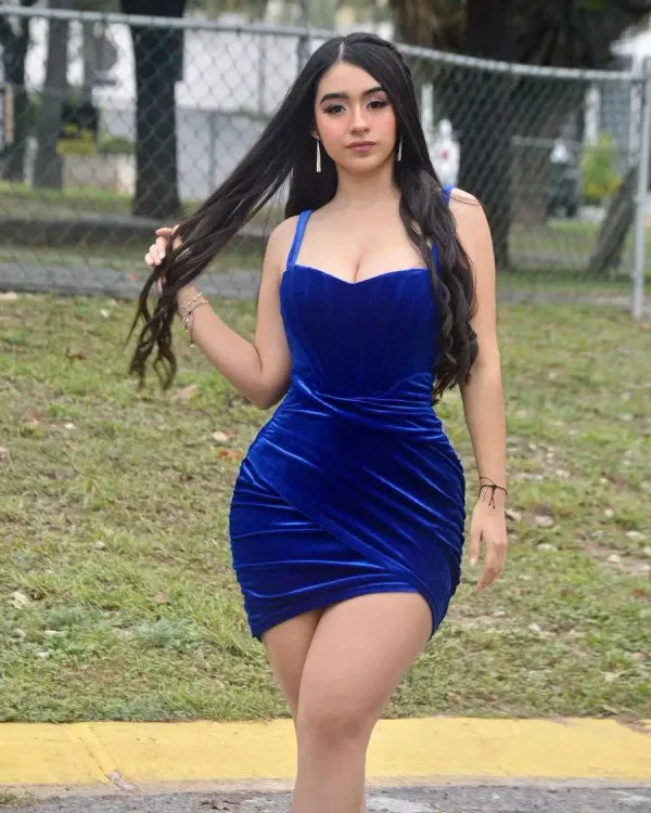 April Velvet Bodycon Dress