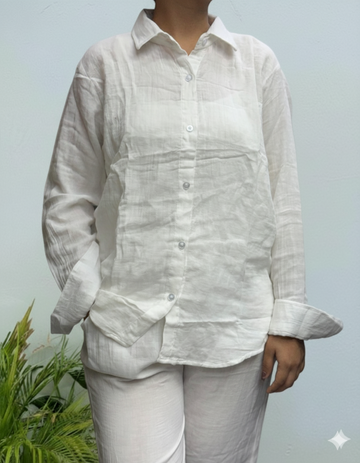 White Linen Co-ord Set
