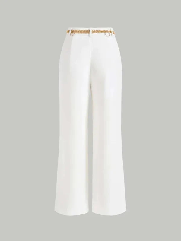 Gloria Wide-Leg Belted Pants