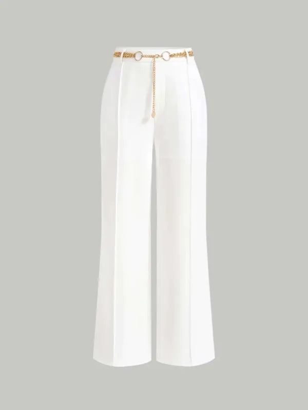 Gloria Wide-Leg Belted Pants