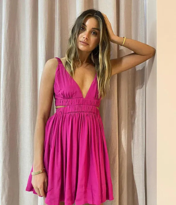 Hellena Hot Pink Dress