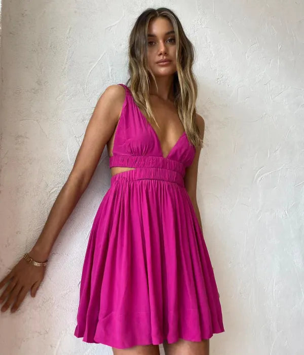 Hellena Hot Pink Dress