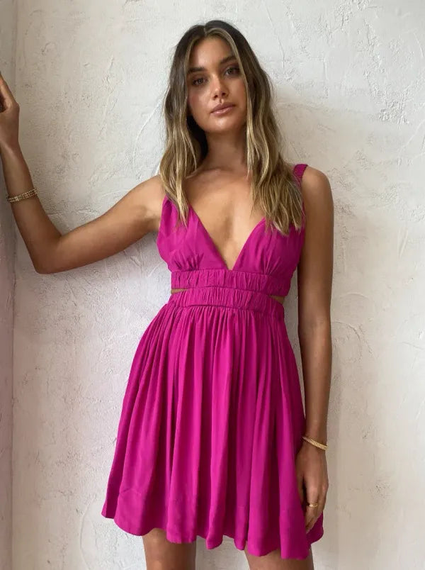 Hellena Hot Pink Dress