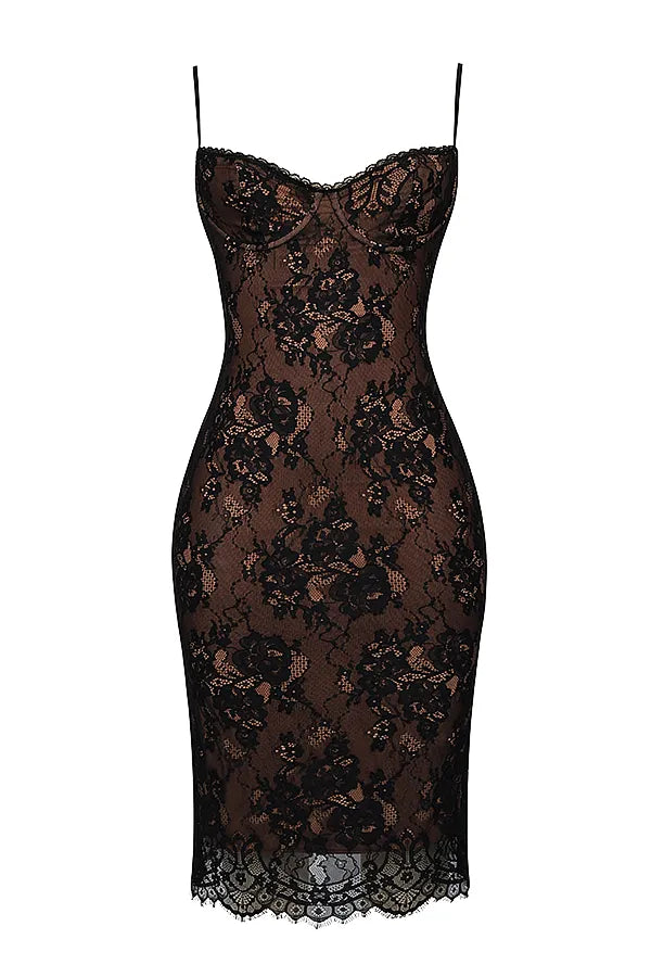 Irina LACE MIDI DRESS