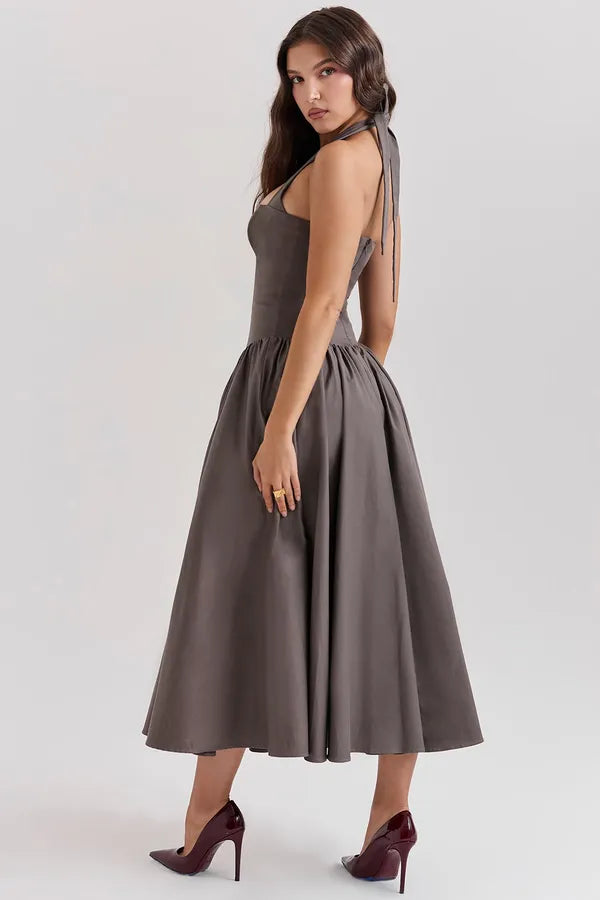 Gwen Halter Midi Dress