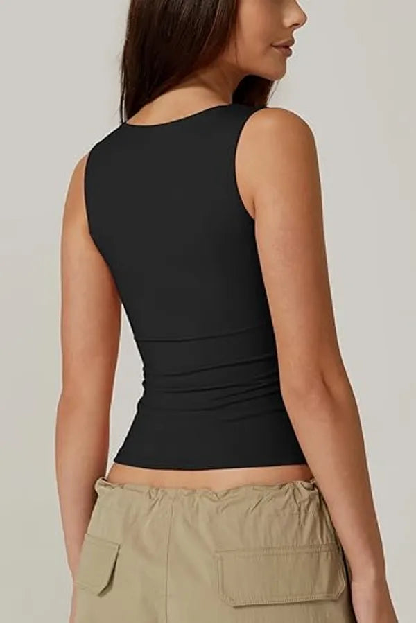 Rayna Square Neck Tank Tops