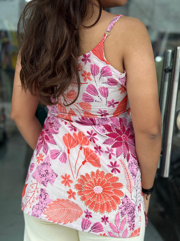 Floral Sleeveless Cotton Top
