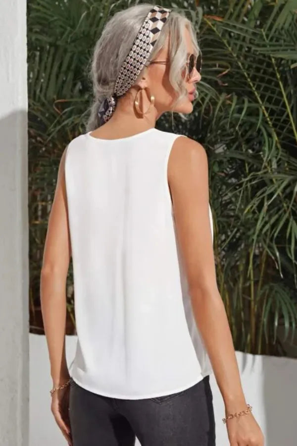 Viviana Pleated Tank Top